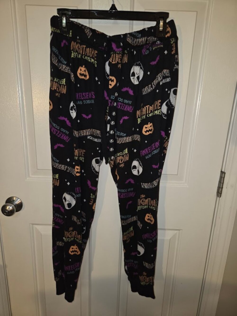 The Nightmare Before Christmas Sleepwear Pajama Pants Pockets L Large